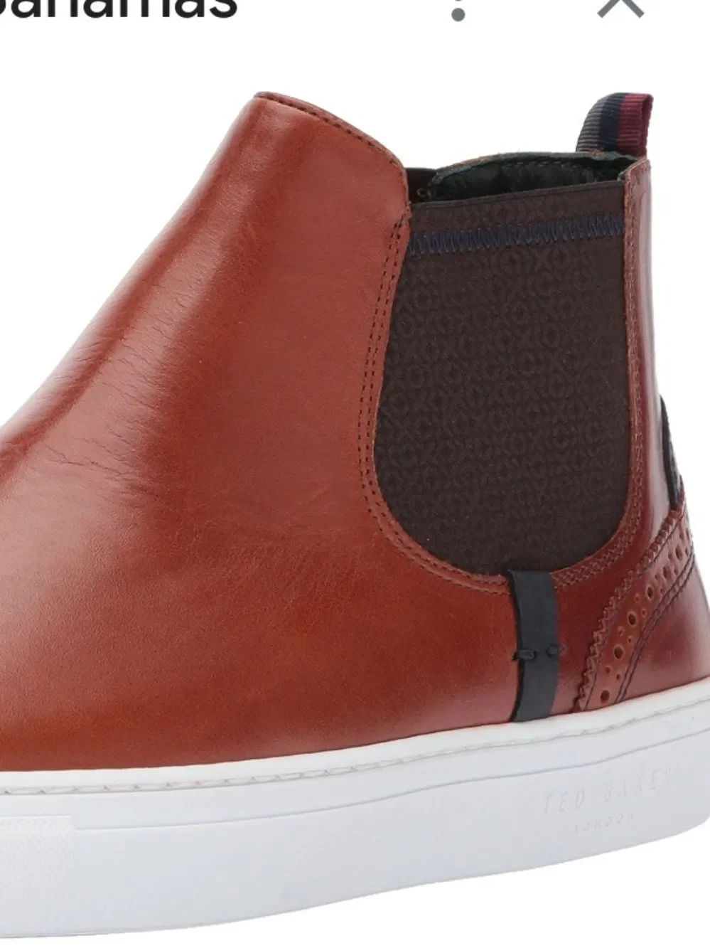 Ted Baker Men's Lykeen Sneakers brown leather size men seven new without box